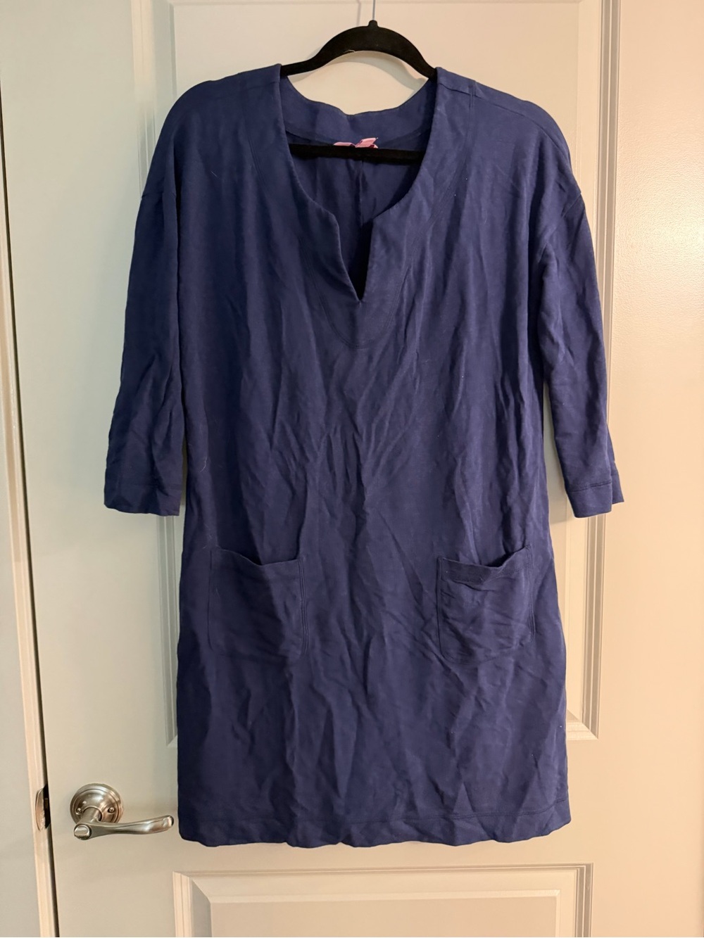 Lilly Pulitzer Navy Shift Dress with Front Pockets
